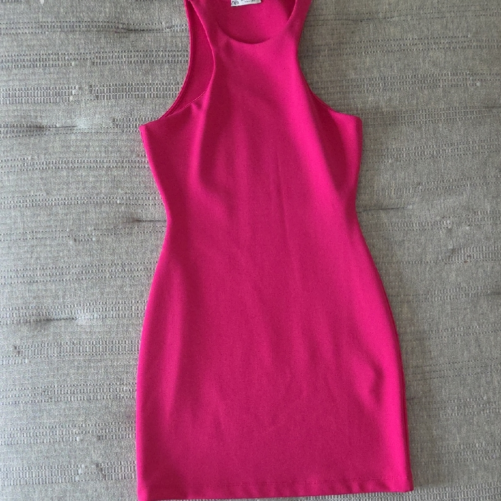 Zara Vibrant Pink Mini Dress